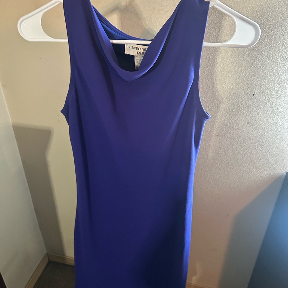 Jones New York Women's Royal Blue Midi Dress
